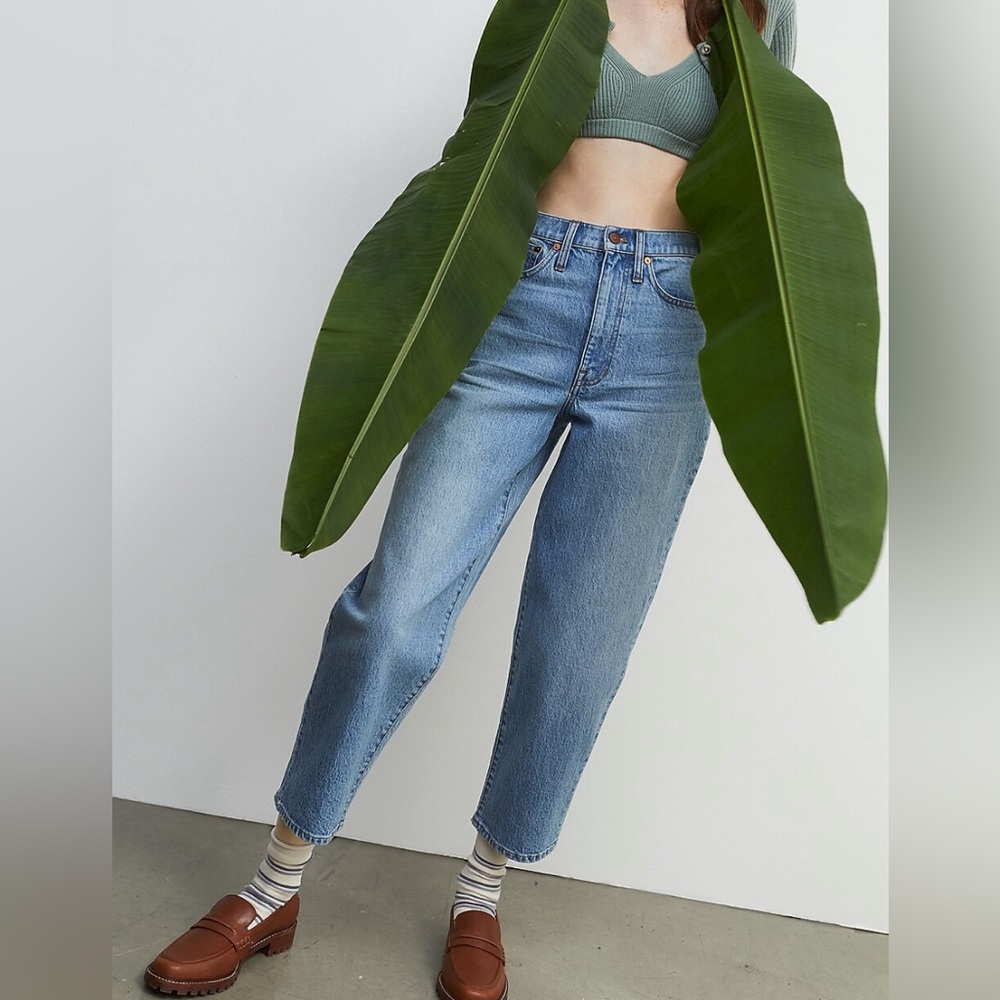 Madewell balloon jeans in whistler wash